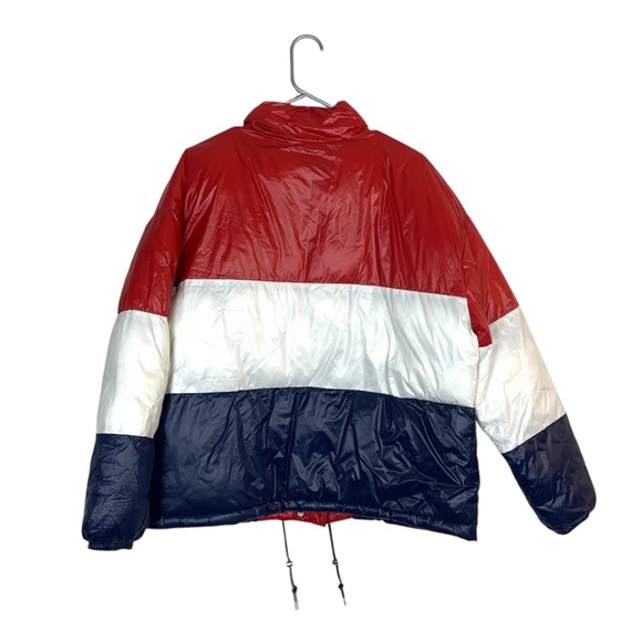 Levi’s striped colorblock sam cropped puffer jacket size xl - Picture 12 of 12